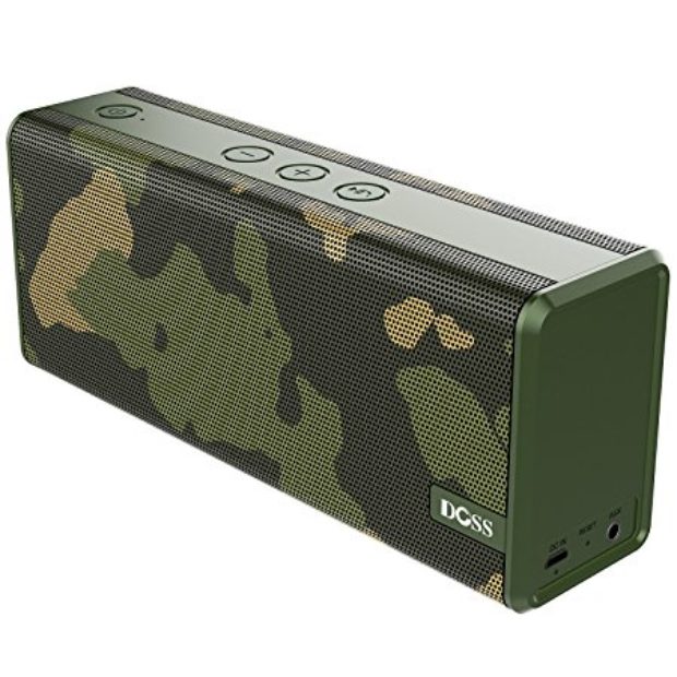 Normally $60, this bluetooth speaker is 67 percent off today. In addition to camo, it comes in black, white and wave blue (Photo via Amazon)
