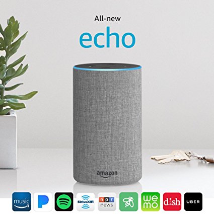 The all-new Echo will be released on October 31, but you can pre-order today. It is available in 6 different designs (Photo via Amazon)