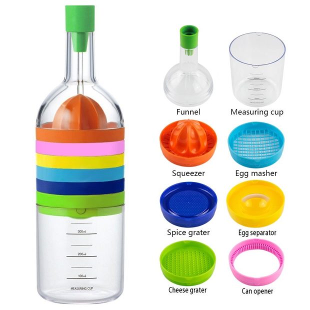 This storage bottle is perfect for saving space in your kitchen drawers (Photo via Amazon)