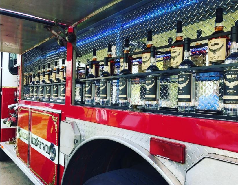Valor is not an ideal fire suppressant. Photo: courtesy of Valor Spirits.