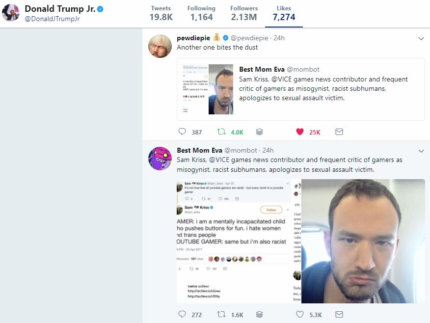 Donald Trump Jr.'s Twitter (Screenshot: Twitter)