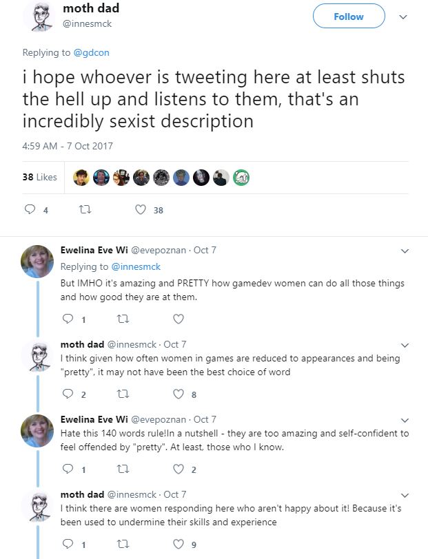 Game Industry Conference reaction (Screenshot: Twitter)