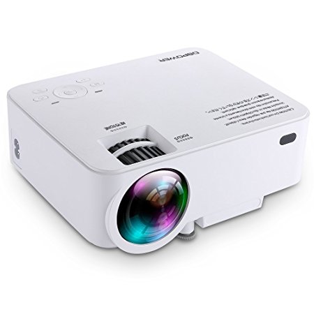 Normally $170, this mini projector is 59 percent off today (Photo via Amazon)