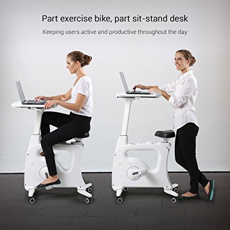 Normally $500, this sit-stand-cycle desk is $100 off with this code (Photo via Amazon)