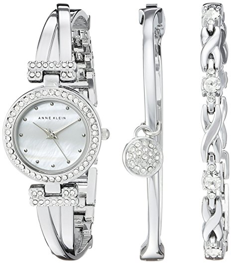 Normally $150, this bangle watch and bracelet set is 67 percent off today (Photo via Amazon)