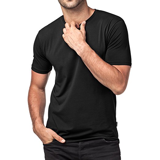 Normally $40, this 2-pack of crew neck undershirts is 40 percent off today. They are available in black, white, blue and grey (Photo via Amazon)