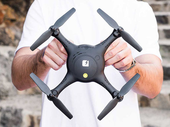 Normally $150, this drone is 47 percent off with code CYBER20