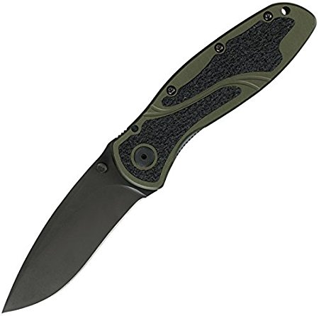 Normally $56, this olive drab folding knife is 38 percent off today (Photo via Amazon)