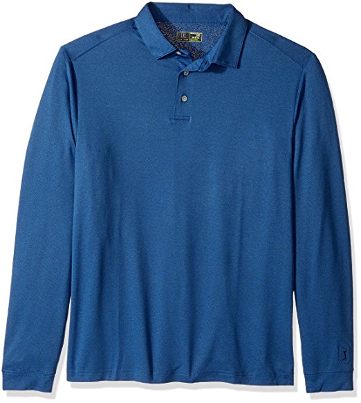 Normally $45, this long sleeve polo is 40 percent off today. It is available in 9 different colors (Photo via Amazon)