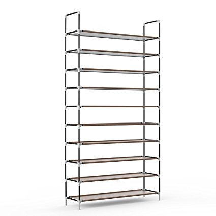 Normally $51, this 10-tier shoe rack is 45 percent off today (Photo via Amazon)