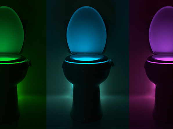 Normally $15, this toilet night light is 13 percent off