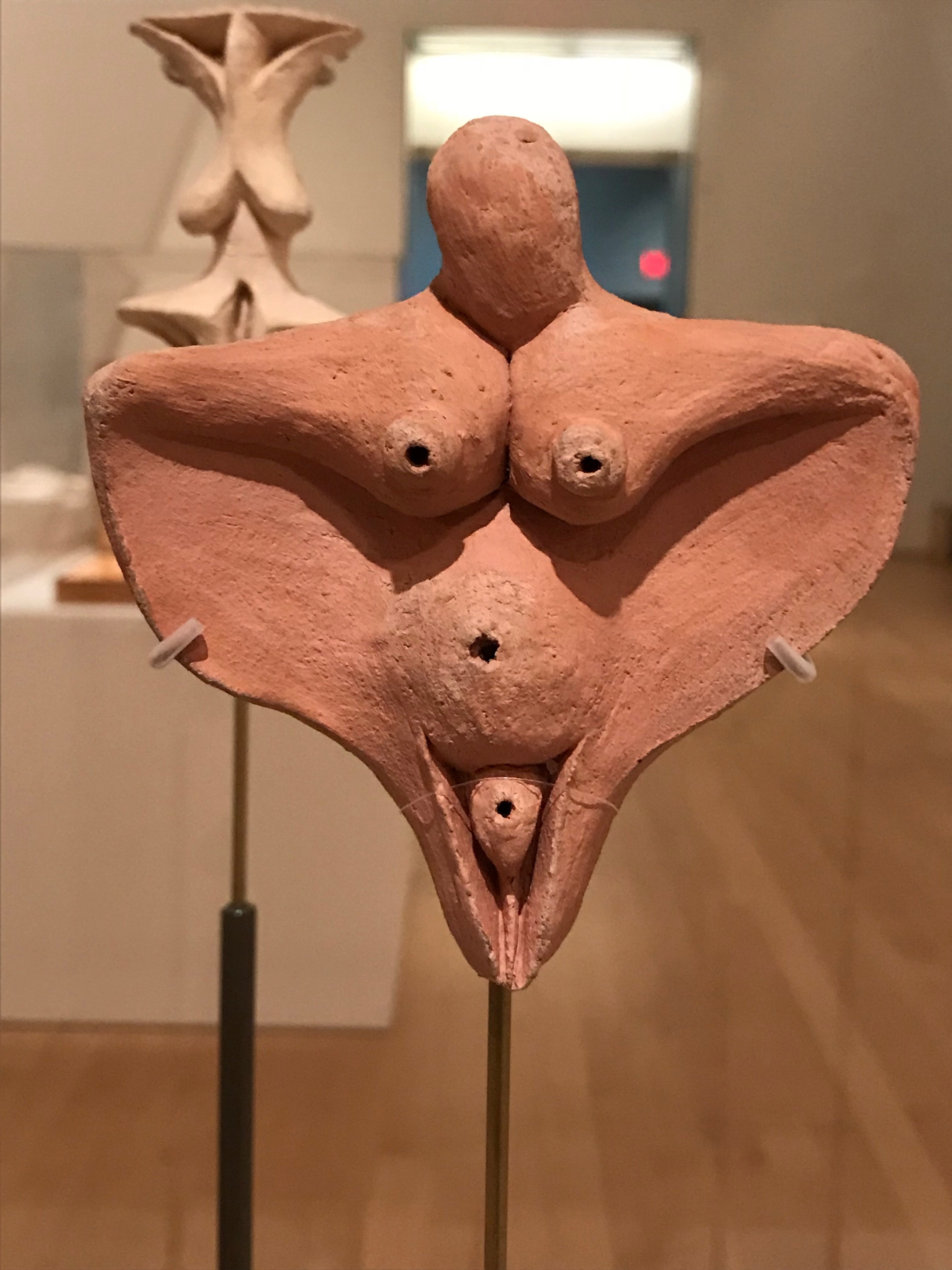A "Ceramic Goddess" on display at the Elizabeth A. Sackler Center for Feminist Art in the Brooklyn Museum in New York City. (DCNF/Ethan Barton)