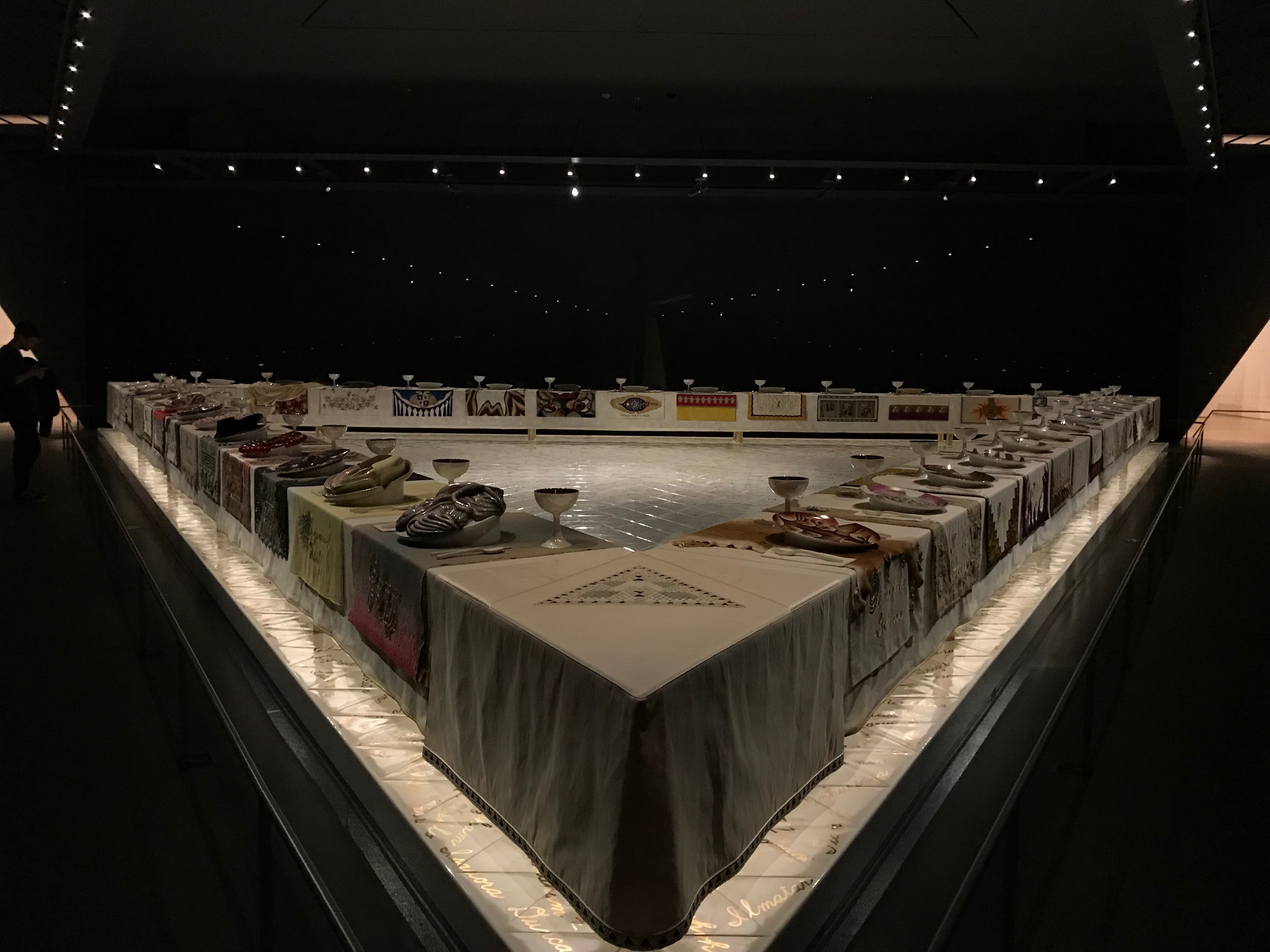 The Dinner Party, an exhibition celebrating feminist icons at the Elizabeth A. Sackler Center in the Brooklyn Museum in New York City. (DCNF/Ethan Barton)