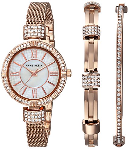 Normally $150, this women's watch and bangle set is 67 percent off today (Photo via Amazon)