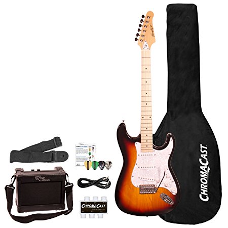 Normally $165, this electric guitar beginner's pack is 40 percent off today (Photo via Amazon)