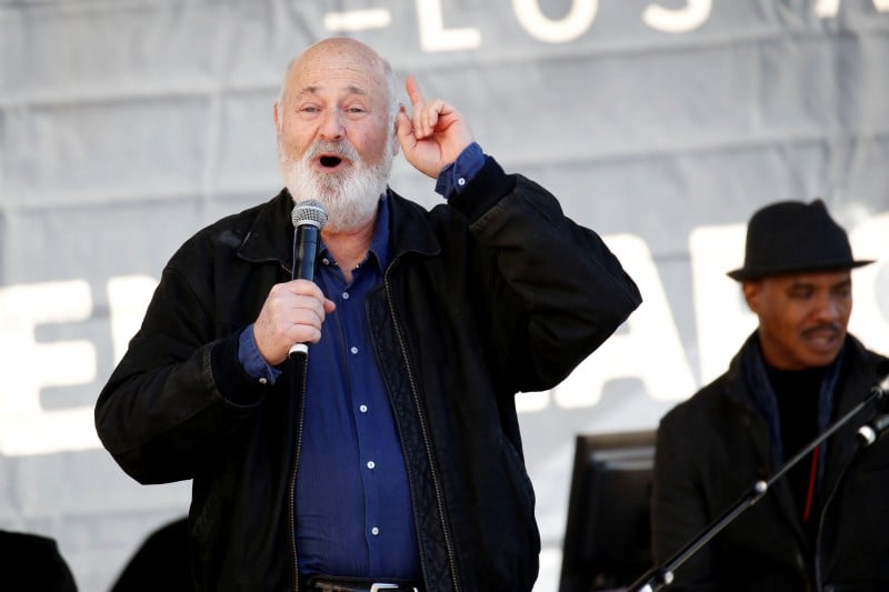 Director Rob Reiner speaks at the second annual Women's March in Los Angeles, California, U.S. January 20, 2018. REUTERS/Patrick T. Fallon