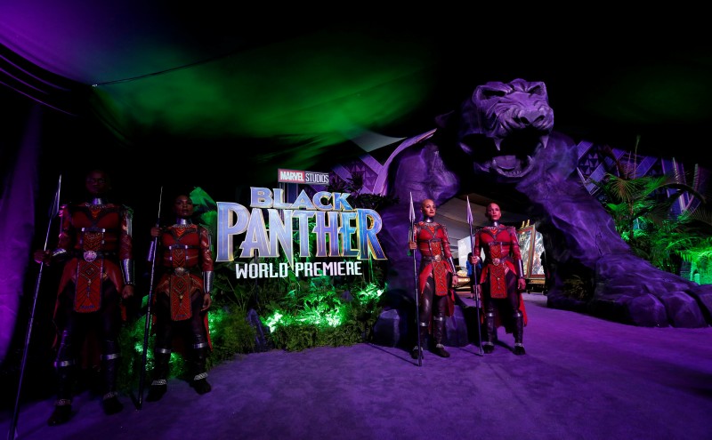 A general view of the entrance for the premiere of "Black Panther" in Los Angeles, California, U.S., January 29, 2018. REUTERS/Mario Anzuoni