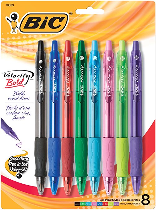 Normally $13, this 8-pack of ball point pens is 69 percent off today (Photo via Amazon)