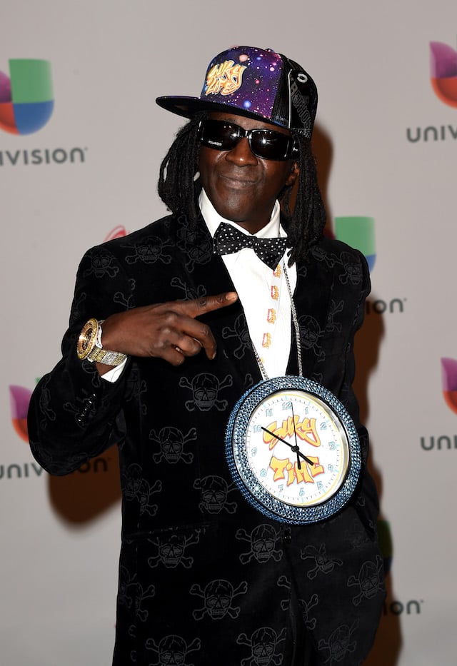 LAS VEGAS, NV - NOVEMBER 20: Rapper Flavor Flav attends the 15th Annual Latin GRAMMY Awards at the MGM Grand Garden Arena on November 20, 2014 in Las Vegas, Nevada. (Photo by Jason Merritt/Getty Images)