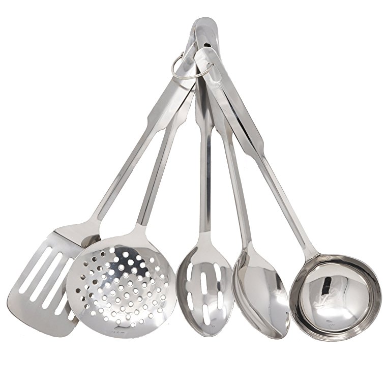 Normally $19, this 5-piece utensil set is 59 percent off today (Photo via Amazon)