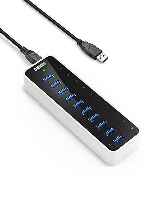 Normally $120, this 10-port USB hub is 69 percent off today (Photo via Amazon)