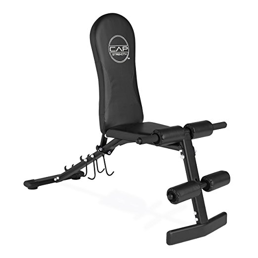 Normally $70, this flat/incline/decline bench is 29 percent off today (Photo via Amazon)