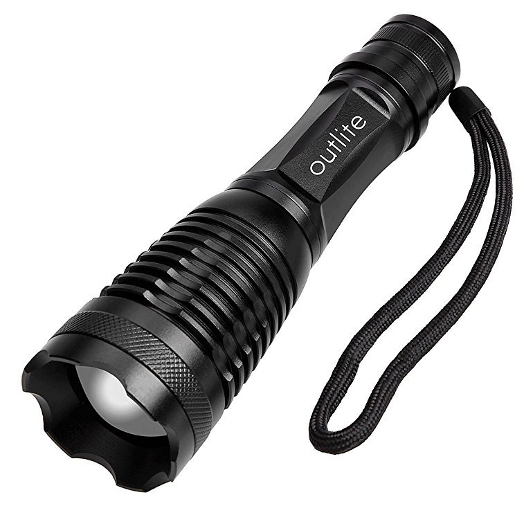 Normally $70, this tactical flashlight is 80 percent off (Photo via Amazon)