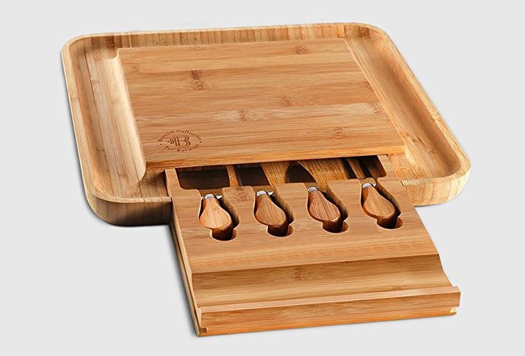 Normally $90, this cheese board and knife set is 46 percent off (Photo via Amazon)