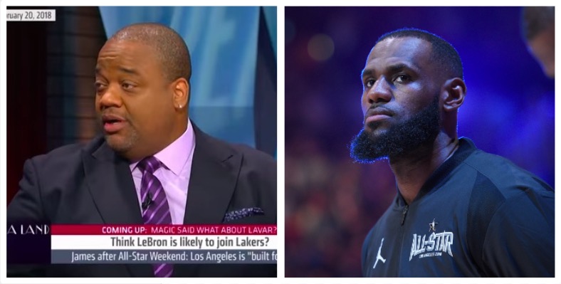 Fox Sports 1 host Jason Whitlock, Cleveland Cavaliers forward LeBron James (YouTube/Getty Images)