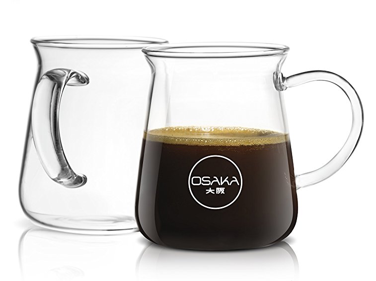 Normally $30, this set of 2 glass coffee mugs is 57 percent off (Photo via Amazon)