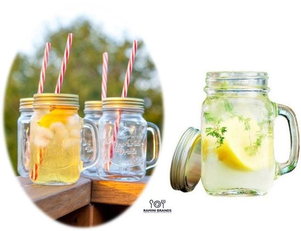 Stay glassy with these mason jar mugs (Photo via Amazon)