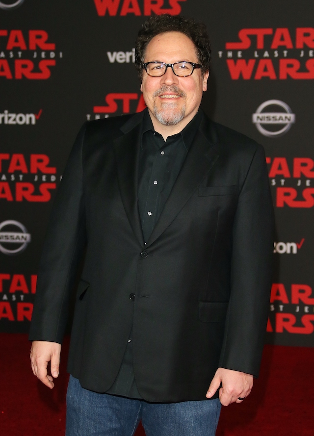 Actor Jon Favreau arrives for the premiere of Disney Pictures and Lucasfilm's "Star Wars: The Last Jedi" at The Shrine Auditorium, in Los Angeles on December 9, 2017. / AFP PHOTO / JEAN-BAPTISTE LACROIX (Photo credit should read JEAN-BAPTISTE LACROIX/AFP/Getty Images)