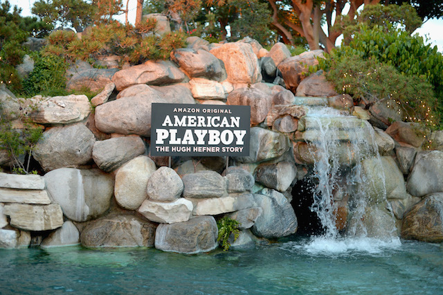 LOS ANGELES, CA - APRIL 04: A general view of the atmosphere at Amazon Original Series "American Playboy: The Hugh Hefner Story" premiere event at The Playboy Mansion on April 4, 2017 in Los Angeles, California. (Photo by Charley Gallay/Getty Images for Amazon)