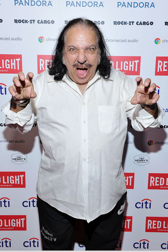 LOS ANGELES, CA - FEBRUARY 15: Ron Jeremy attends the Red Light Management Grammy after party presented by Citi at the Mondrian Hotel on February 15, 2016 in Los Angeles, California. (Photo by Jerod Harris/Getty Images for Red Light Management)