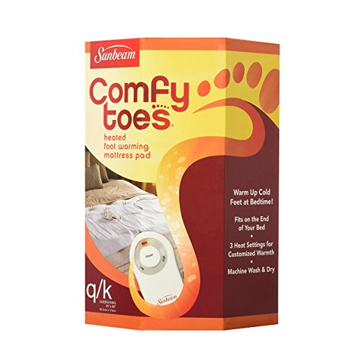Normally $48, this foot warming mattress pad is 51 percent off today (Photo via Amazon)
