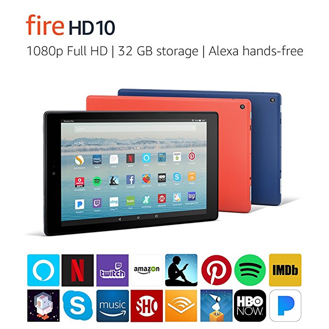 Normally $150, this Fire HD 10 tablet is 20 percent off today (Photo via Amazon)
