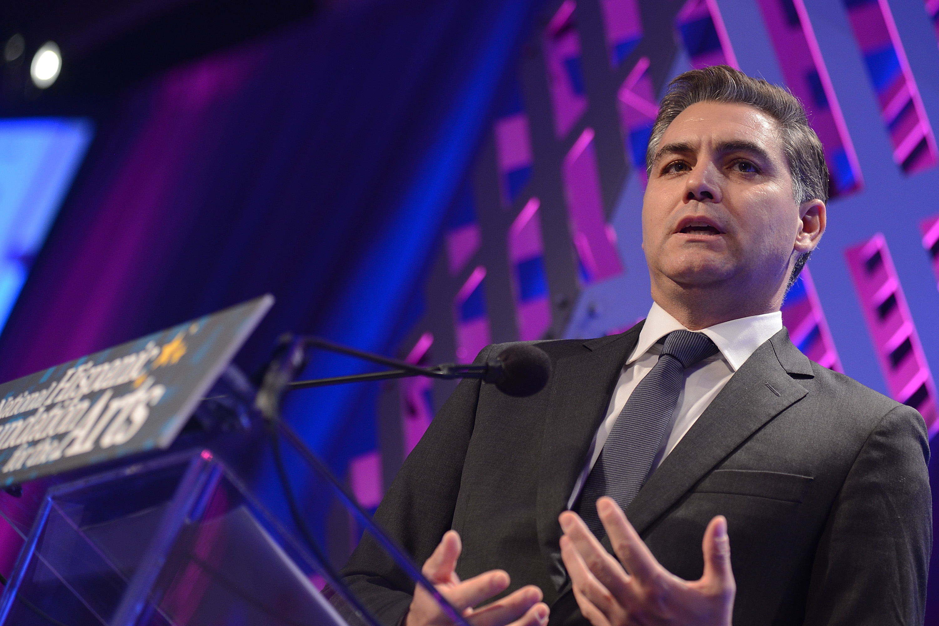 WASHINGTON, DC - SEPTEMBER 11: CNN's Jim Acosta attends the National Hispanic Foundation for the Arts 2017 Noche de Gala at The Mayflower Hotel on September 11, 2017 in Washington, DC. (Photo by Shannon Finney/Getty Images for National Hispanic Foundation For The Arts)