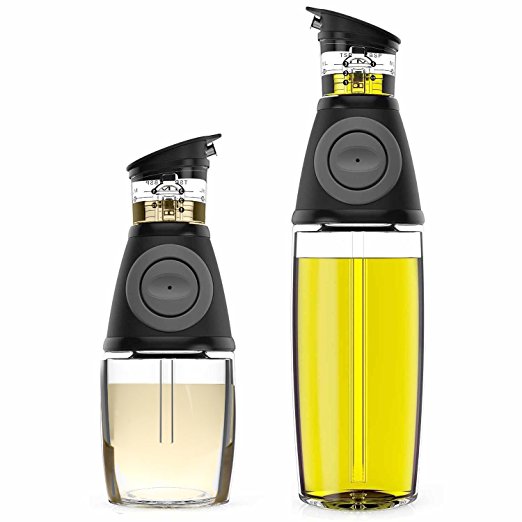 Normally $60, this oil and vinegar dispenser set is 68 percent off (Photo via Amazon)