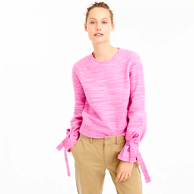 Normally $150, this sweater is 45 percent off with the extra 30% code (Photo via J.Crew)