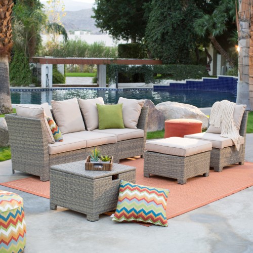Normally $2000, this outdoor patio set is 60 percent off (Photo via Jet.com)