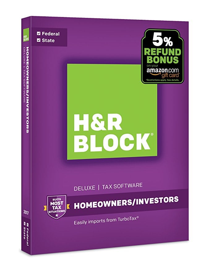 Normally $45, this H&R Block software is 60 percent off today (Photo via Amazon)