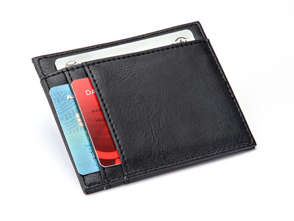 Normally $50, this leather card holder is 38 percent off