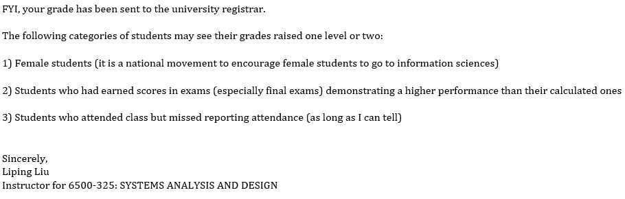 Akron image of email of students getting higher grades for being female -- Fox 8 Cleveland