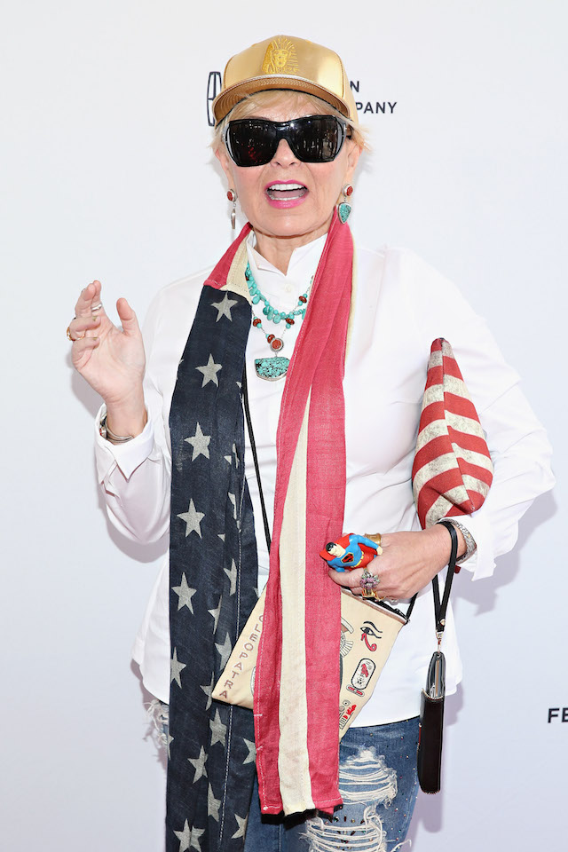 NEW YORK, NY - APRIL 18: Roseanne Barr attends the world premiere of documentary: 'Roseanne For President!' during the 2015 Tribeca Film Festival at SVA Theatre on April 18, 2015 in New York City. (Photo by Cindy Ord/Getty Images for the 2015 Tribeca Film Festival)