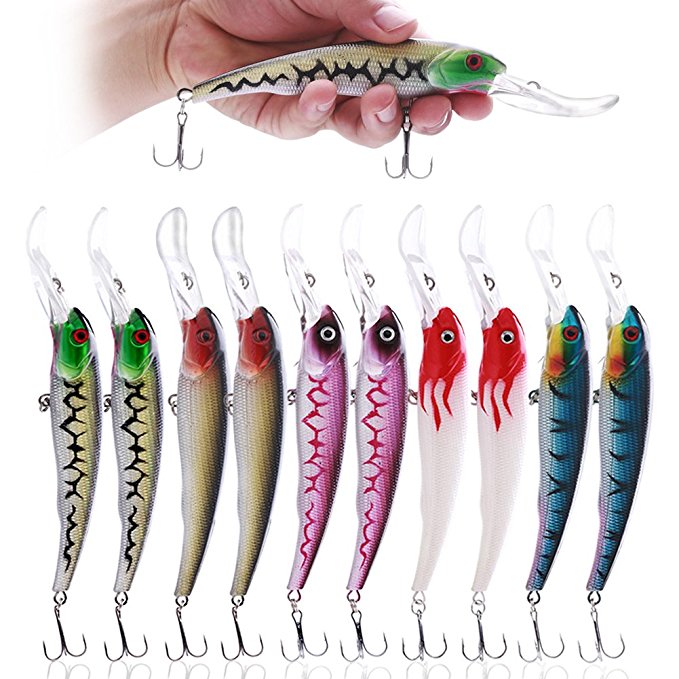 Normally $33, these fishing lures are 62 percent off today (Photo via Amazon)