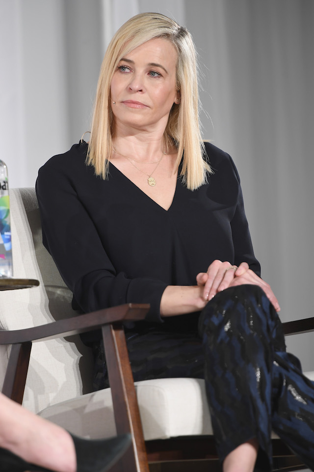 Chelsea Handler speaks on the panel at the in goop Health Summit on January 27, 2018 in New York City. (Photo by Dimitrios Kambouris/Getty Images for Goop)