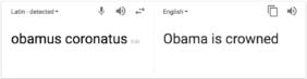 Obamus coronatus translates to "Obama is crowned."