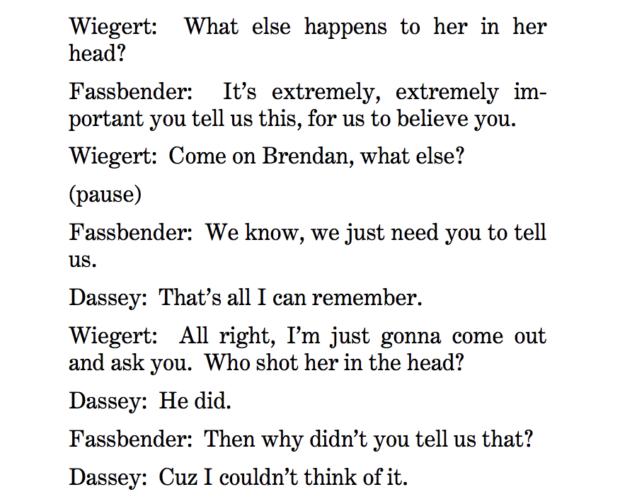 Transcript of the March 1 Dassey interrogation. (Screenshot/Dassey cert petition)