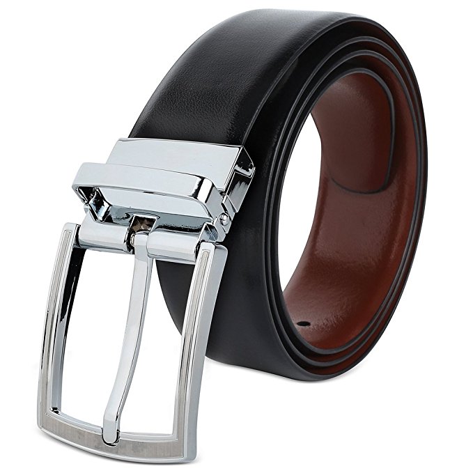 Normally $50, these reversible leather belts are 55 percent off today (Photo via Amazon)