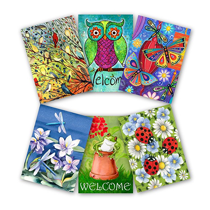 Normally $52, this 6-pack of garden flags is 52 percent off today (Photo via Amazon)